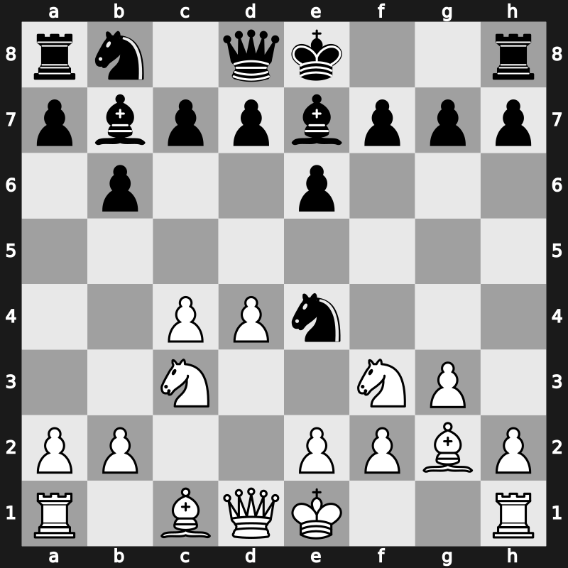 E17g - 6.Nc3 Ne4 [+0.27]