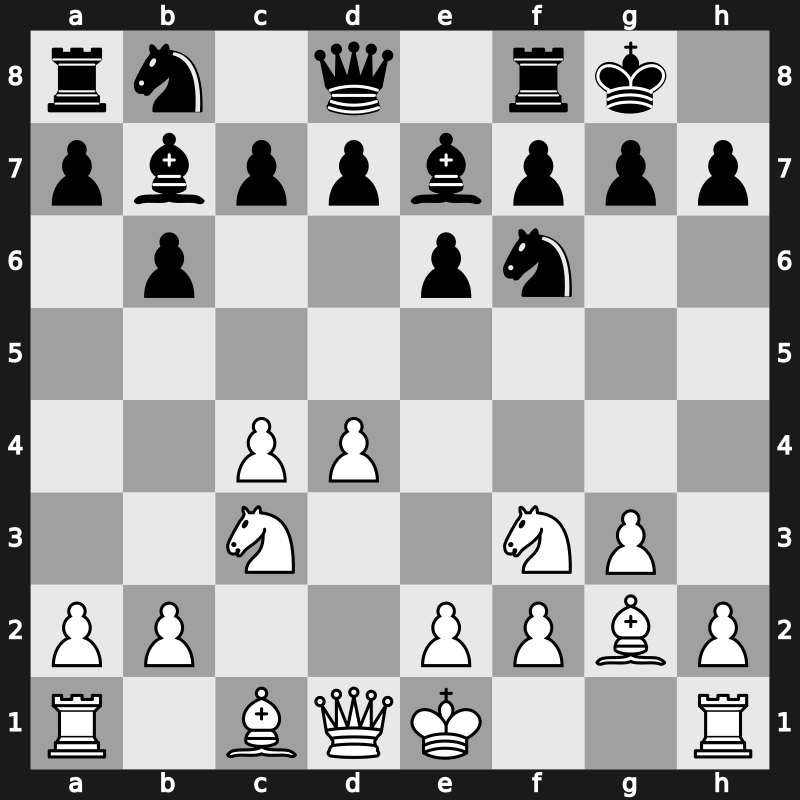 E17c - 6.Nc3 O-O [+0.30]