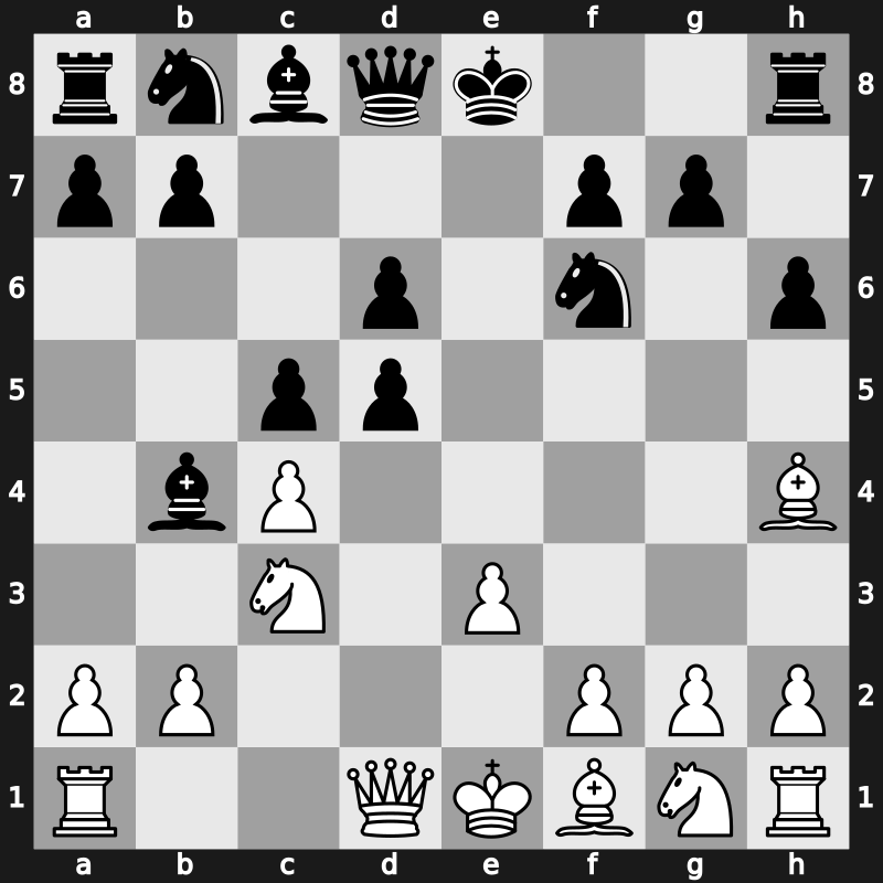 E31d - 7.e3 exd5 - Leningrad Main Line [+0.23]