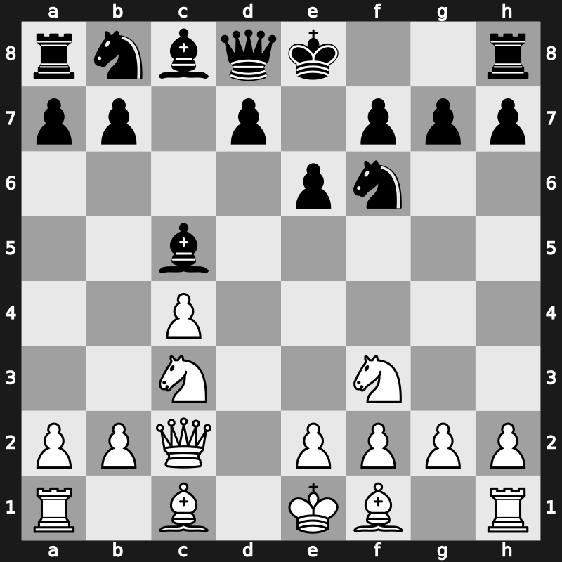E38e - 5.dxc5 Bxc5 6.Nf3 - Classical [+0.40]