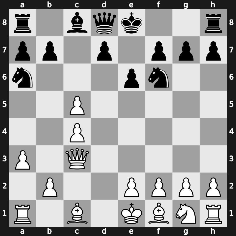 E38j - 5.dxc5 Na6 6.a3 Bxc3+ 7.Qxc3 - Classical [+0.71]