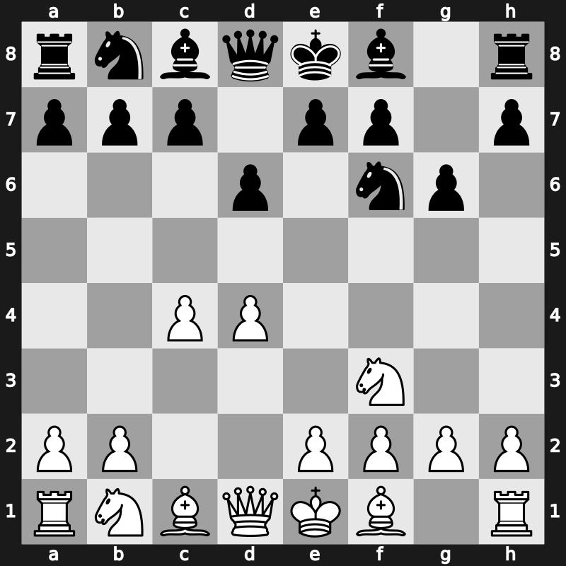 E60f - 3.Nf3 d6 [+0.45]