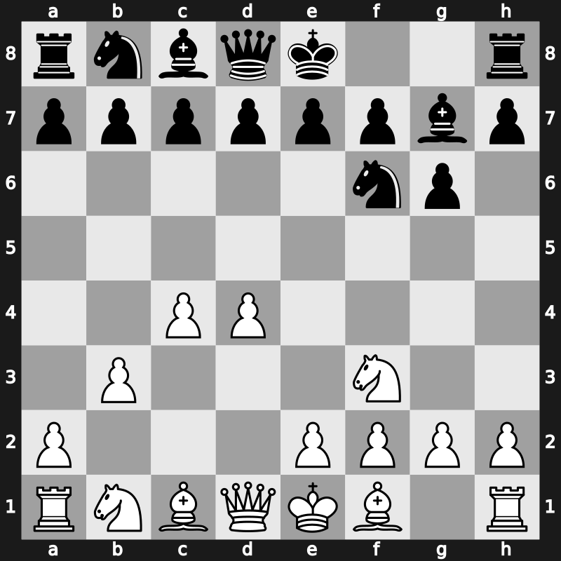 E60h - 3.Nf3 Bg7 4.b3 - System