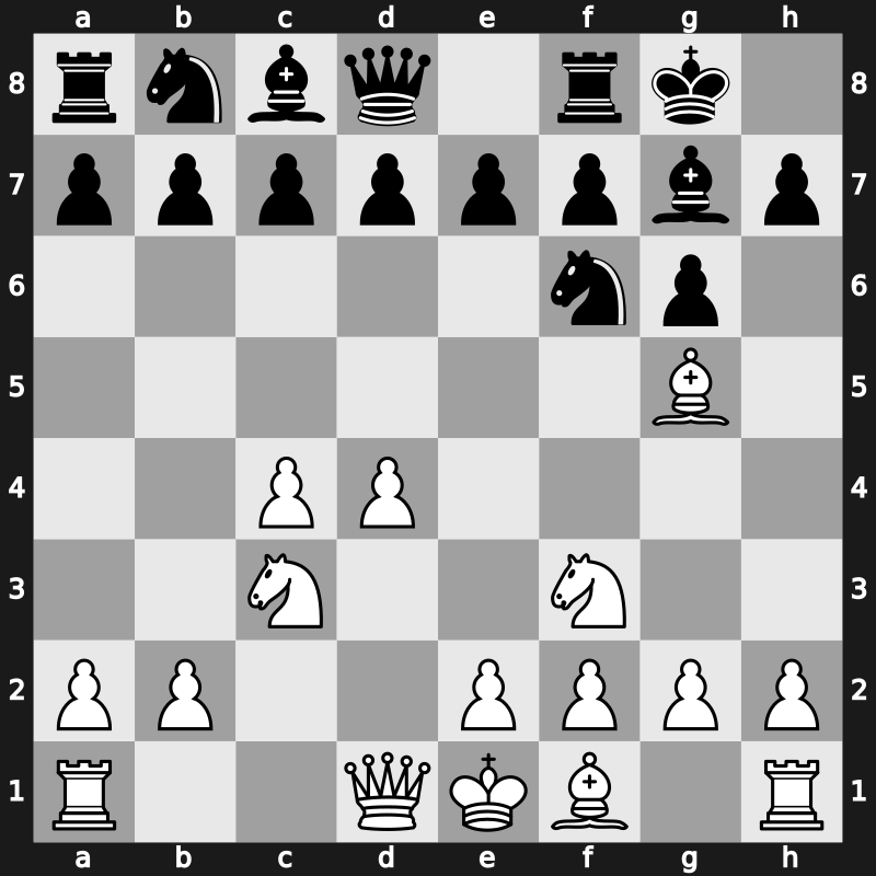 E61s - 3…Bg7 4.Nf3 O-O 5.Bg5 - Smyslov System [+0.29]