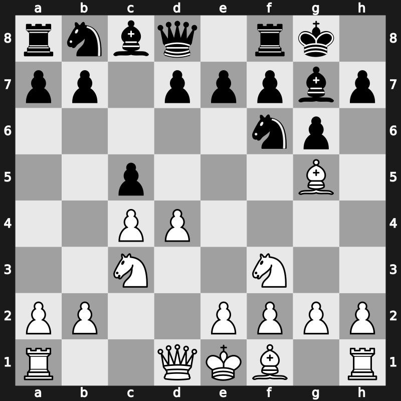 E61t - 3…Bg7 4.Nf3 O-O 5.Bg5 c5 - Smyslov System [+0.47]