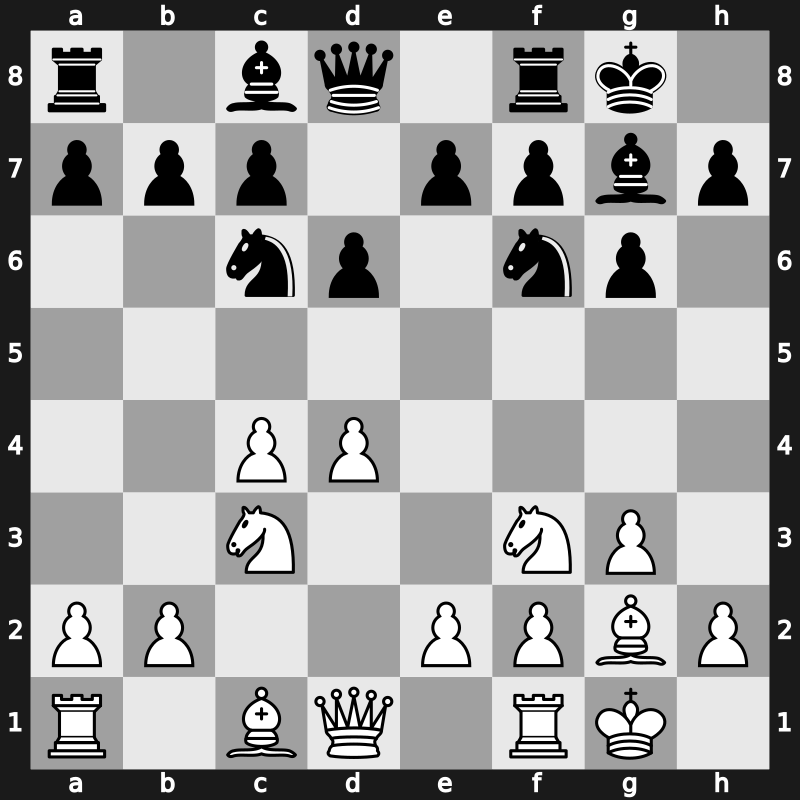 E62n - 5…O-O 6.Bg2 Nc6 7.O-O - Fianchetto [+0.35]