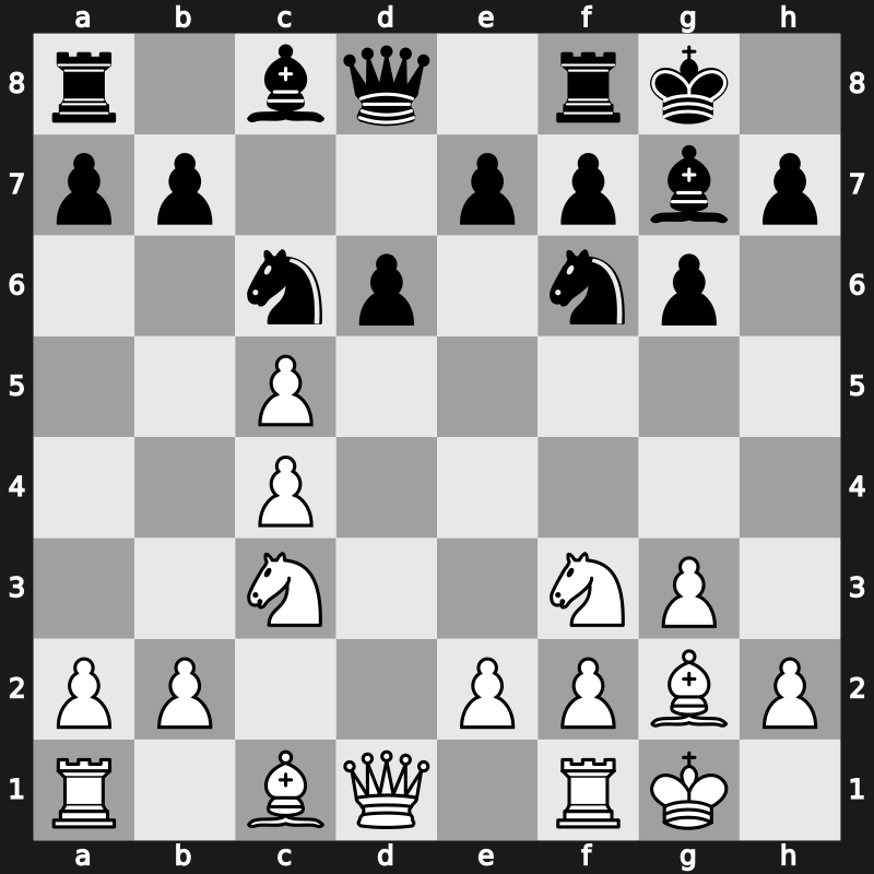E65f - 7…Nc6 8.dxc5 - Fianchetto Yugoslav Exchange