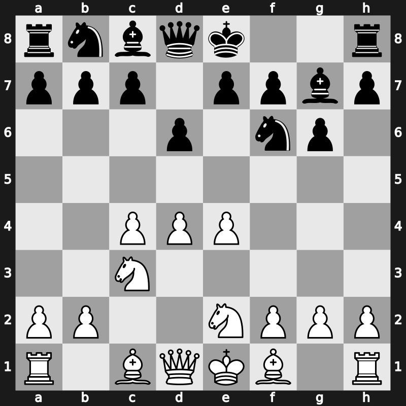 E70f - 4…d6 5.Nge2 - Kramer [+0.43]
