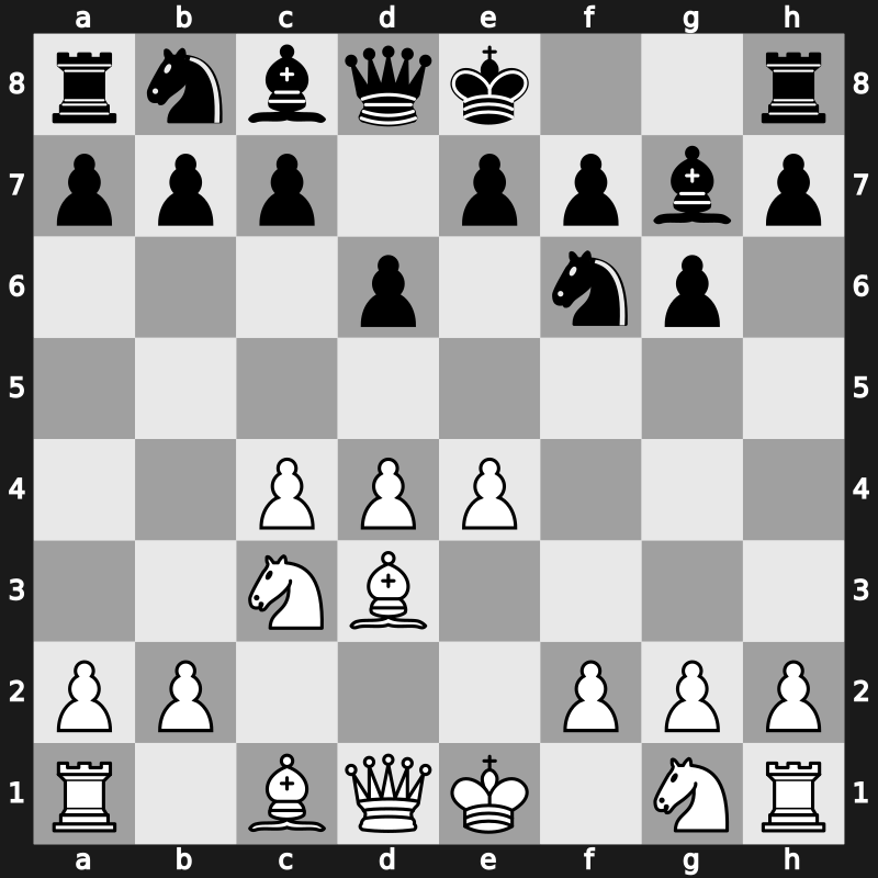 E70j - 4…d6 5.Bd3 [+0.26]