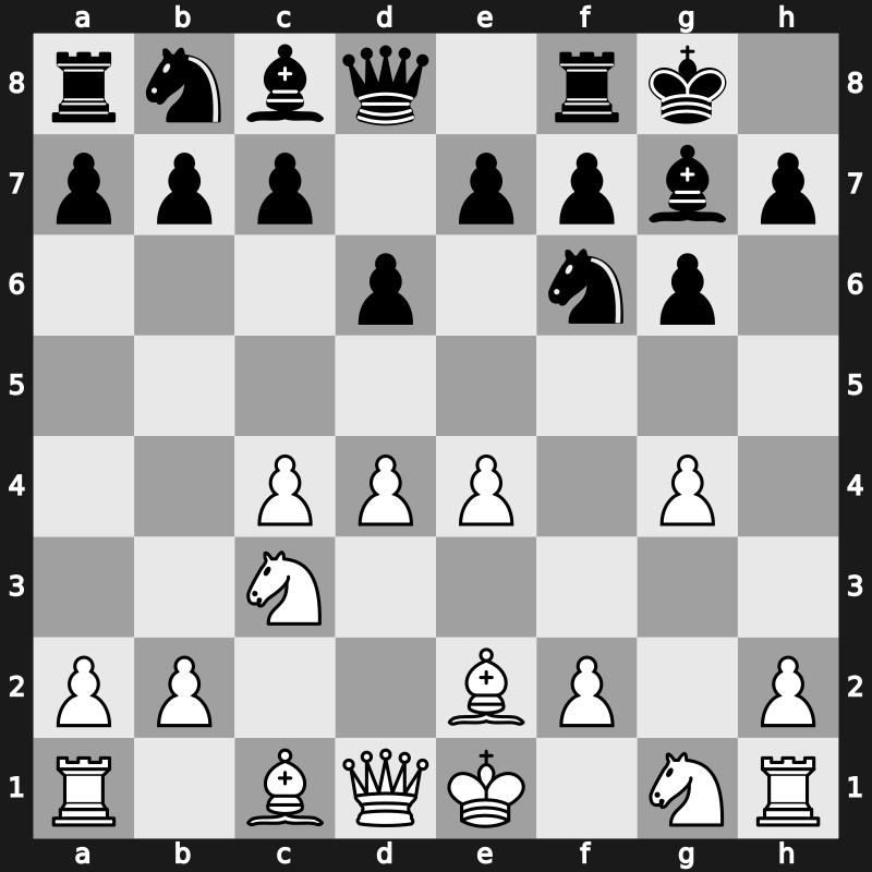 E73g - 5…O-O 6.g4 [-0.40]