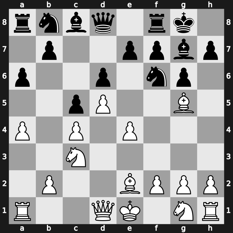 E74h - 7.d5 a6 8.a4 - Averbakh [+0.74]