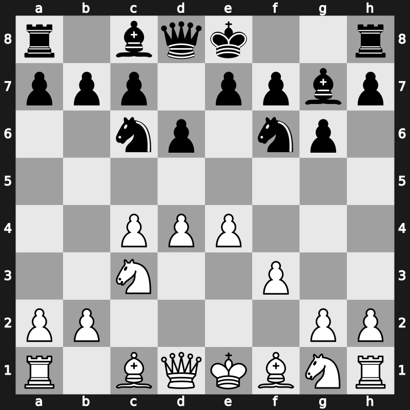 E80c - 5…Nc6 - Saemisch [+0.60]