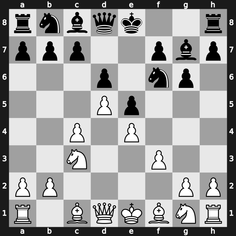 E80g - 5…e5 6.d5 - Saemisch