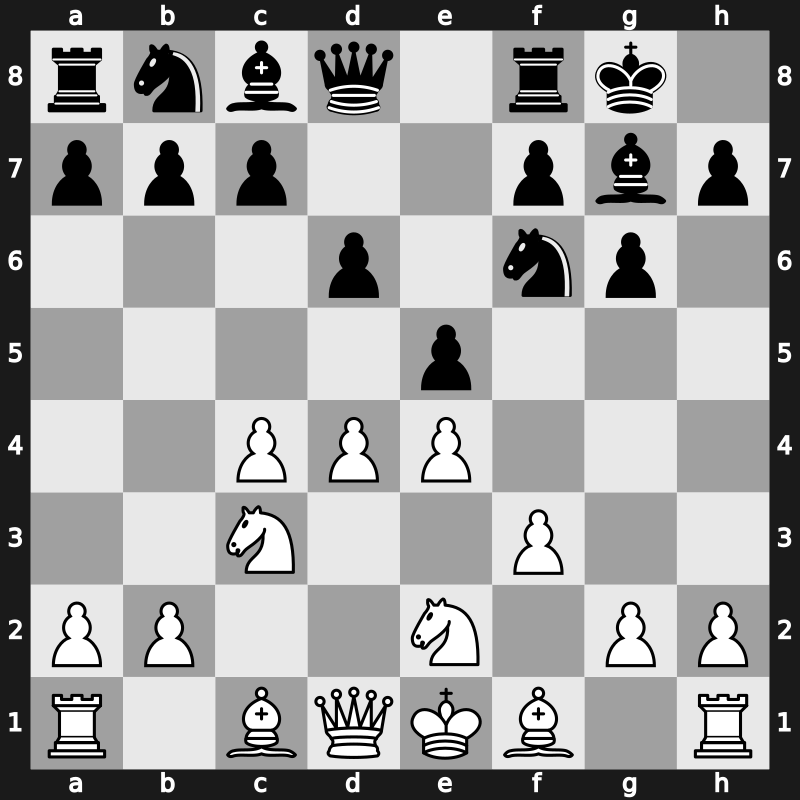 E81c - 6.Nge2 e5 - Saemisch [+0.71]
