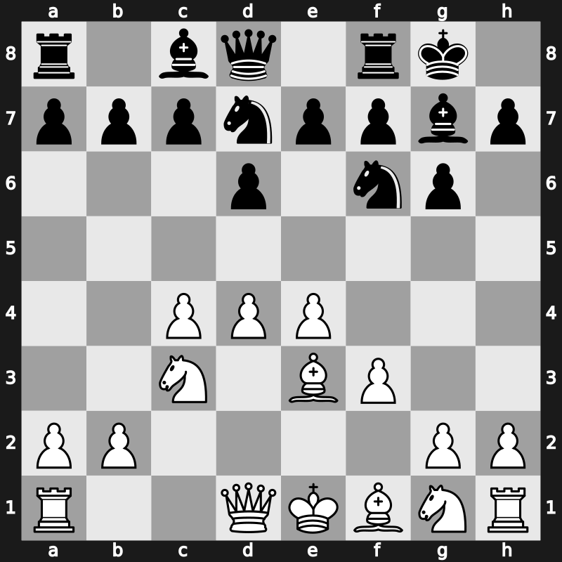 E81q - 6.Be3 Nbd7 - Saemisch [+0.63]