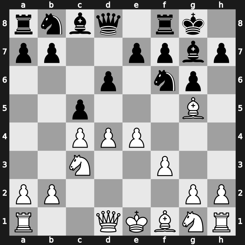 E81h - 6.Bg5 c5 - Saemisch (1952)