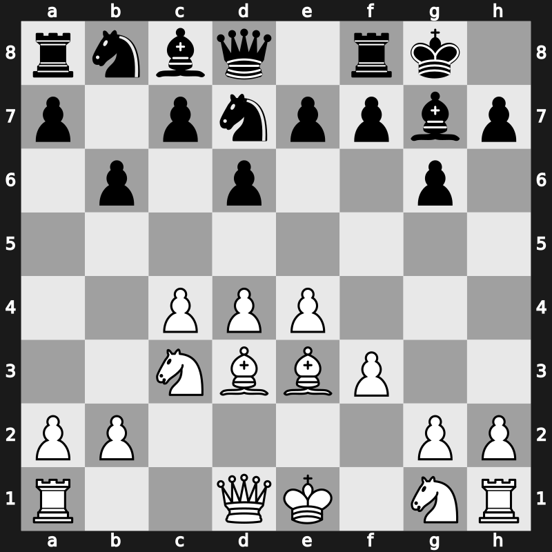 E82e - 7.Bd3 Nfd7 - Saemisch Fianchetto [+0.80]