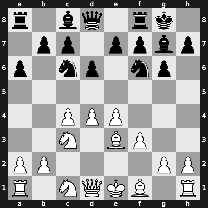 E83h - 7.Nge2 a6 8.Nc1 - Saemisch Panno