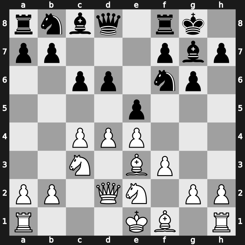 E86d - 8.Qd2 - Saemisch Orthodox [+0.62]