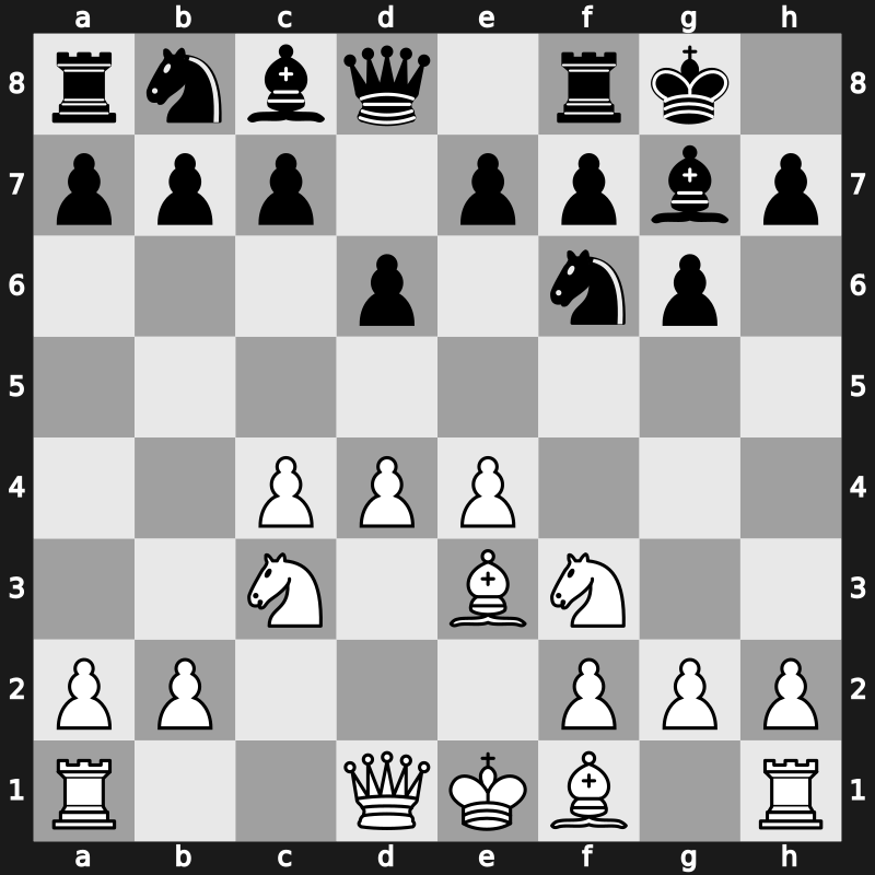 E90h - 5…O-O 6.Be3 - Larsen Variation [+0.35]