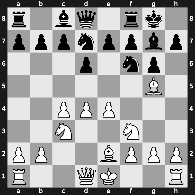 E91q - 6…Nbd7 7.Bg5 [+0.48]