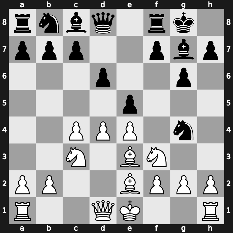 E92k - 7.Be3 Ng4 - Gligoric-Taimanov