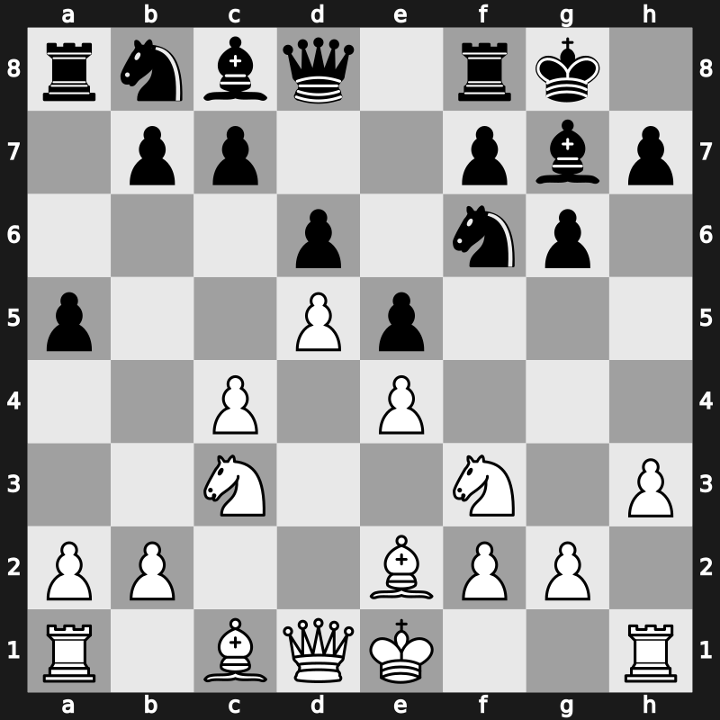 E92r - 7.d5 a5 8.h3 - Petrosian Stein [+0.36]
