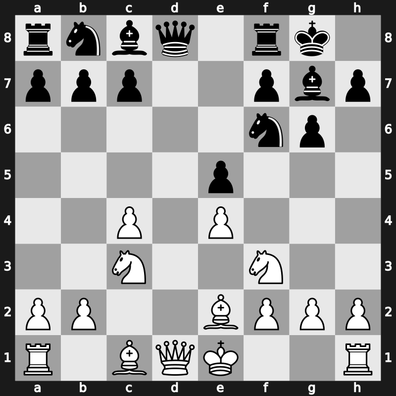 E92b - 7.dxe5 dxe5 - Queenswap [+0.29]