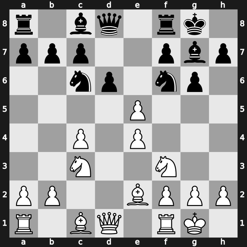 E97b - 8.dxe5 - Mar del Plata [+0.13]