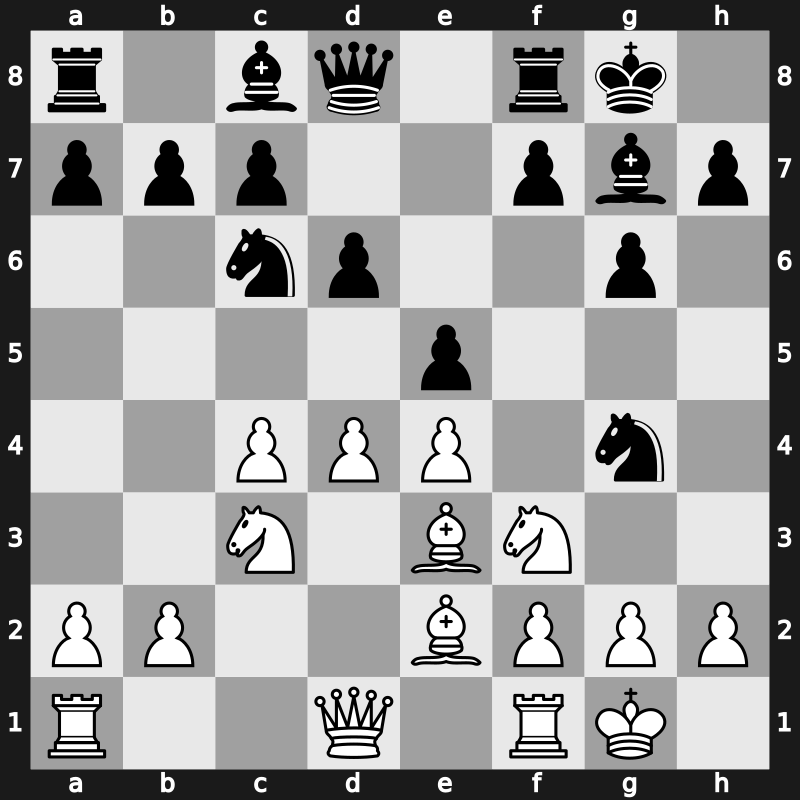E97c - 8.Be3 Ng4 - Mar del Plata [+0.34]