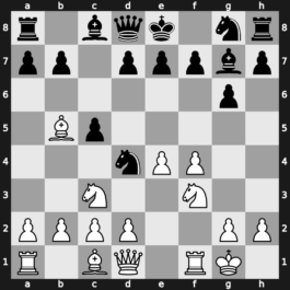 B23y - 2…Nc6 3.f4 g6 4.Nf3 Bg7 5.Bb5 Nd4 6.O-O - Closed Grand Prix [-0.32]
