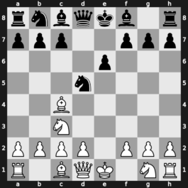 B02j - 2.Nc3 d5 3.exd5 Nxd5 4.Bc4 e6 - Scandinavian Exchange