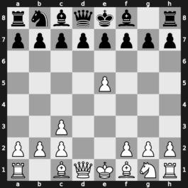 B02q - 2.e5 Nd5 3.Nc3 Nxc3 4.dxc3 - Saemisch Attack