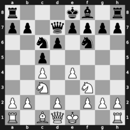 B52l - 4.Bxd7+ Qxd7 5.c4 Nc6 6.Nc3 Nf6 - Sokolsky [+0.21]