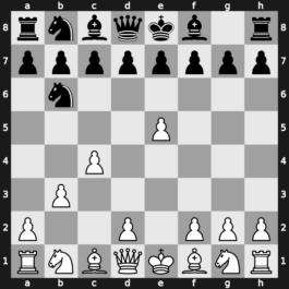 B02r - 2.e5 Nd5 3.c4 Nb6 4.b3 - Chase Steiner Variation