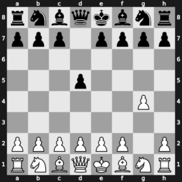 A00o - 1…d5 2.Bg2 Bxg4 3.c4 - Grob Gambit Accepted: Fritz Gambit [-1.43]