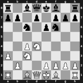 A33e - 6.a3 - Symmetrical Two Knights [+0.22]