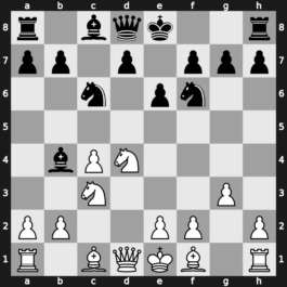 A33m - 6.g3 Bb4 - Symmetrical Two Knights [+0.56]