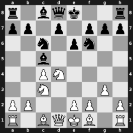 A33n - 6.g3 Bc5 - Symmetrical Two Knights [+0.29]