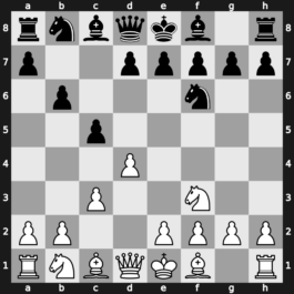 A46d - 2…c5 3.c3 b6 - Neo-Benoni: [+0.58]