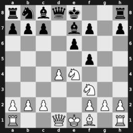 C11x - 4.Bg5 dxe4 5.Nxe4 Be7 6.Bxf6 gxf6 7.Nf3 f5 - Burn [+0.27]