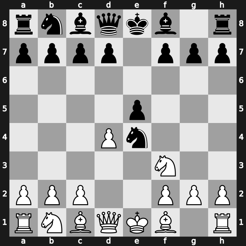 C43f - 3…Nxe4 - Modern Attack [+0.33]