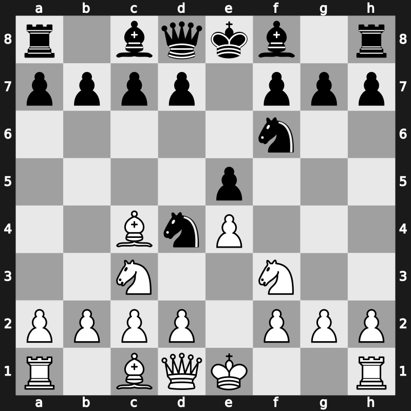 C48j - 4…Nd4 5.Bc4 - Rubinstein [+0.11]