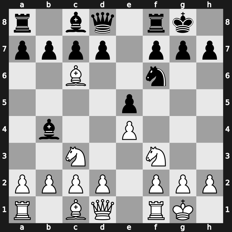 C49d - 5.O-O O-O 6.Bxc6 - Nimzowitsch (Paulsen) Variation [+0.09]