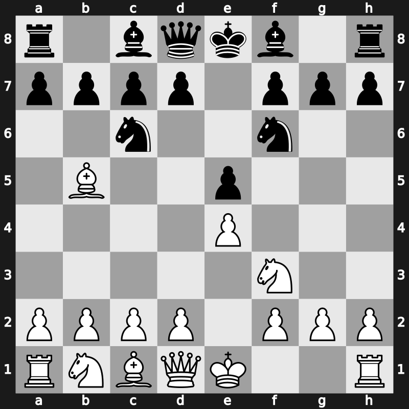 C65a - 3…Nf6 - Berlin Defence [+0.39]