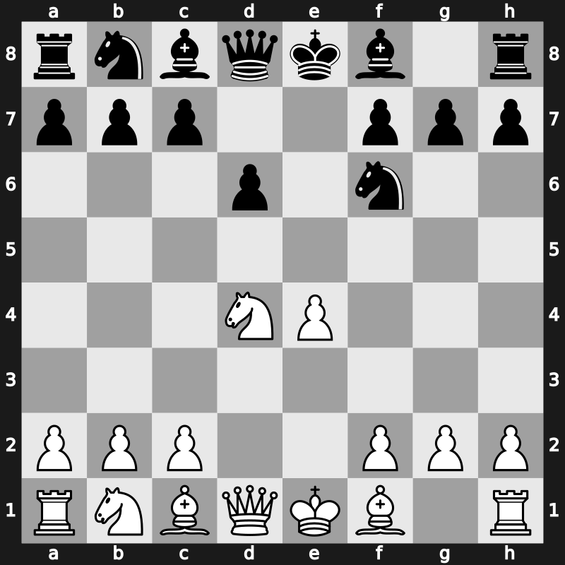 C41k - 3.d4 exd4 4.Nxd4 Nf6 [+0.80]