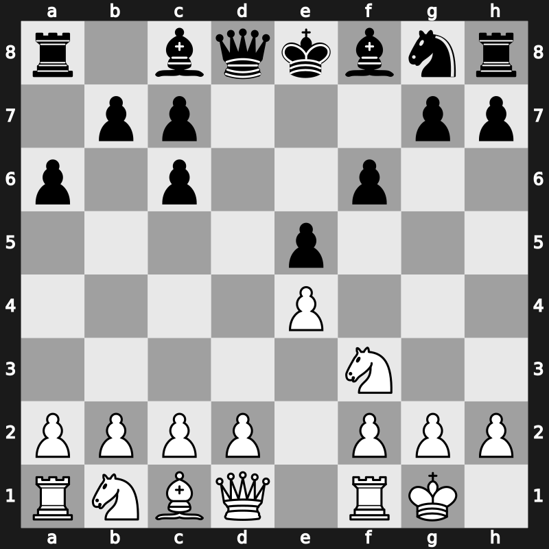 C69a - 5…f6 - Exchange Gligoric Variation [-0.03]