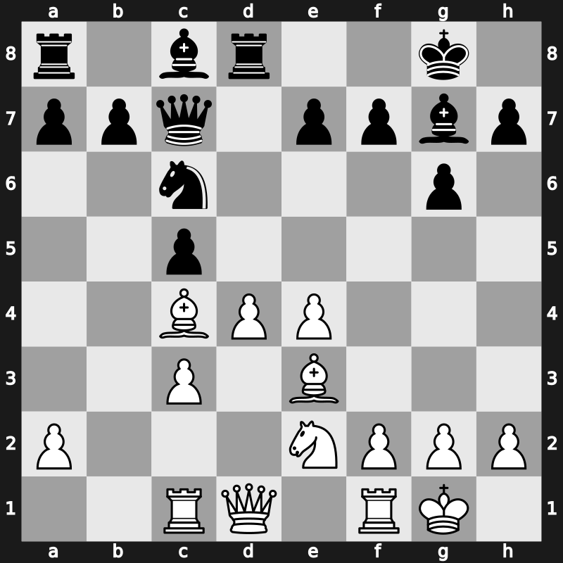 D87k - 9.O-O Nc6 10.Be3 Qc7 11.Rc1 Rd8 - Classical Exchange [+0.45]