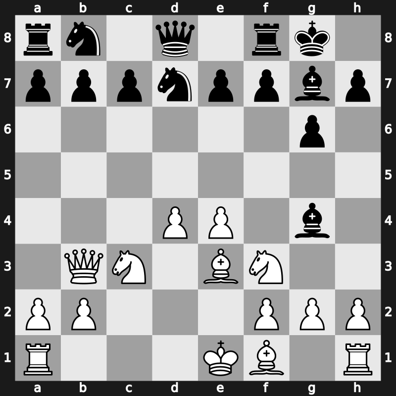 D99a - 9.Qb3 - Russian Smyslov Main Line [+0.53]