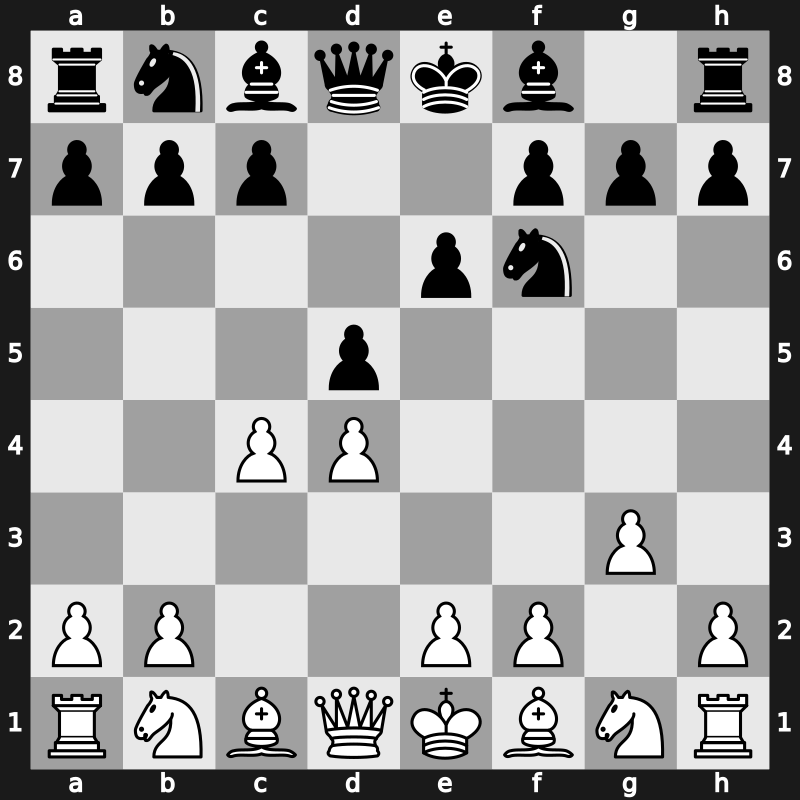 E00n - 3.g3 d5 - Catalan: